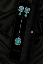 Feroza Ice Queen Set - Turquoise Gem in Silver