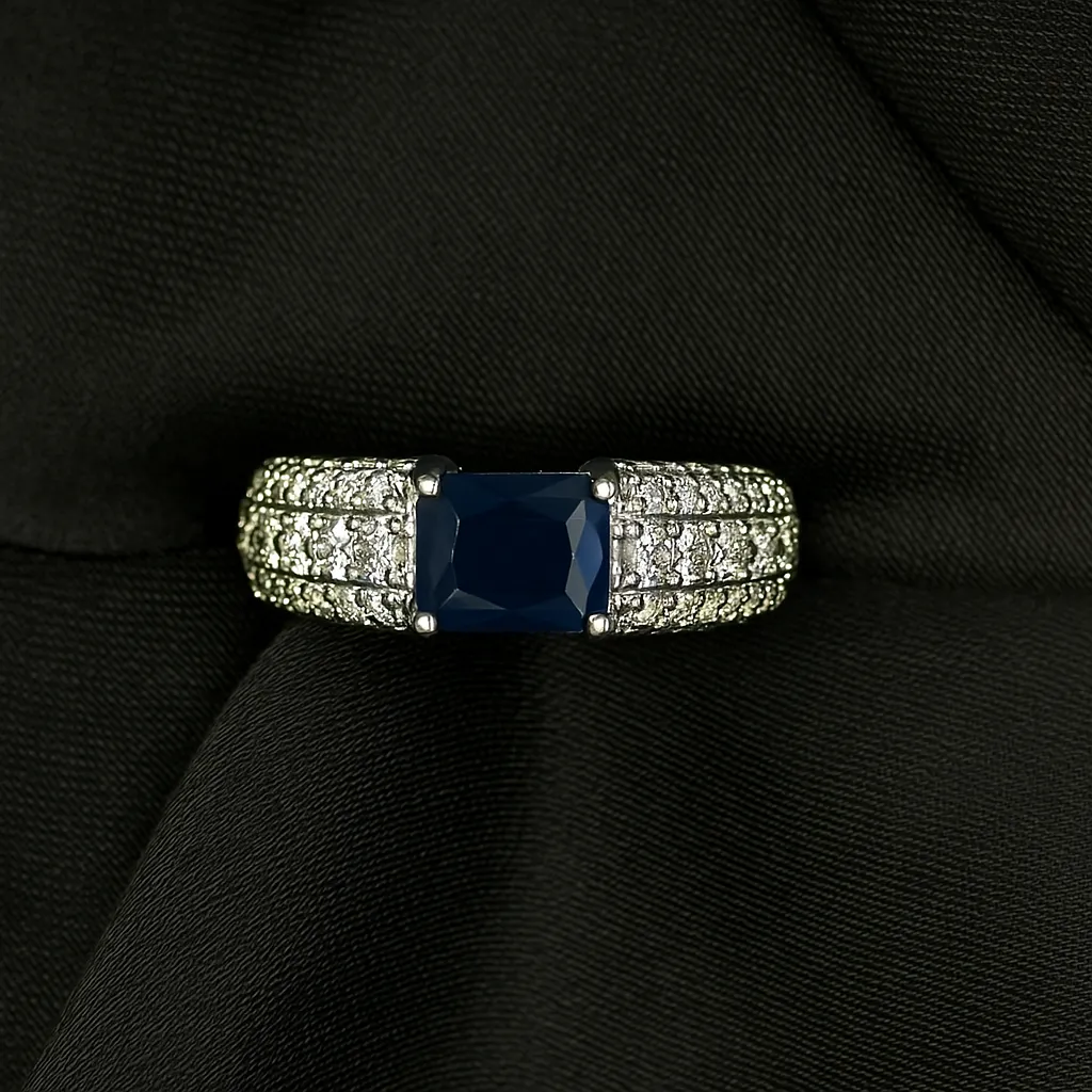 Noor Sapphire Band - Midnight Blue Crystal Harmony