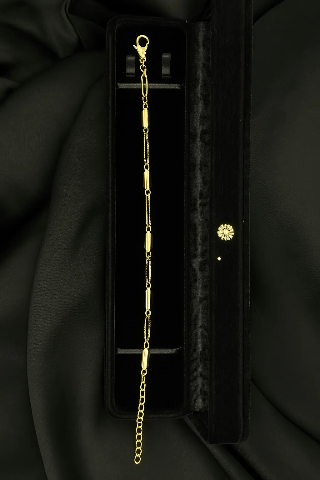 Zarveen Payal - Dual Chain Gold Anklet - Image 2