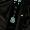 Feroza Ice Queen Set - Turquoise Gem in Silver